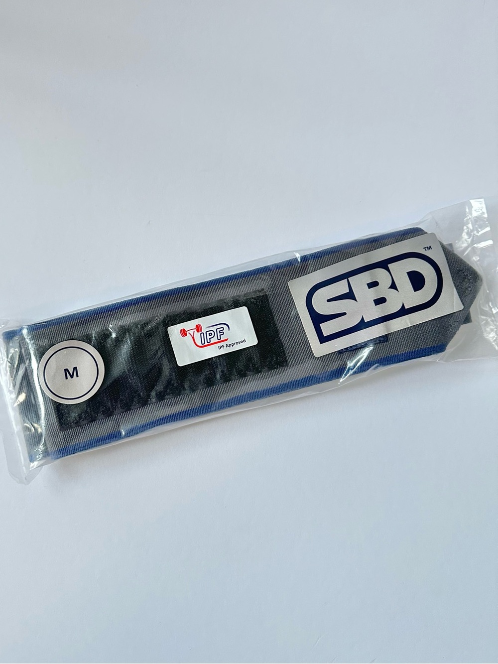 SBD Powerlifting Wrist Wraps UNISEX, LIMITED EDITION-Flexible, Medium, Gray/Navy